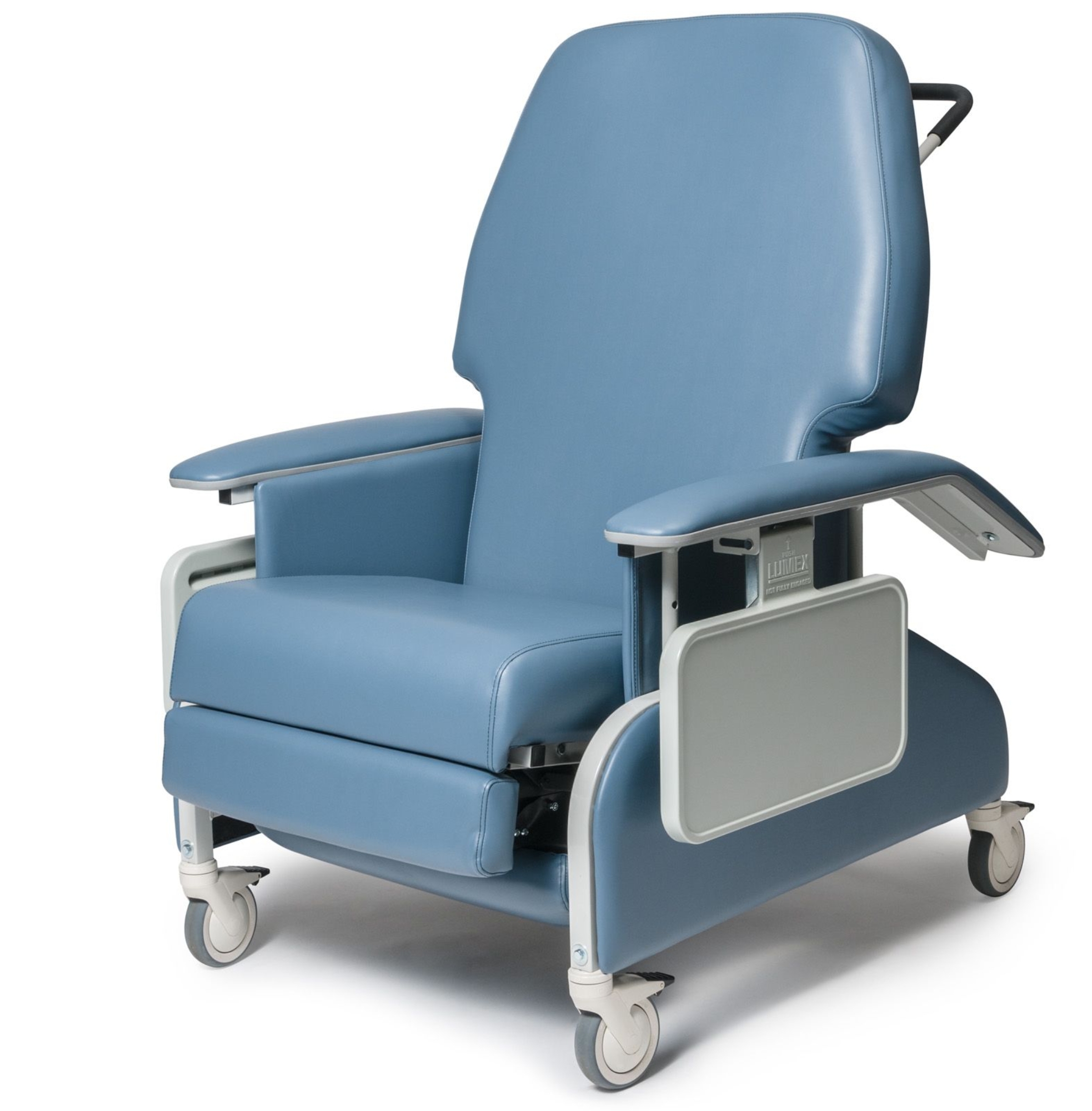Clinical Care Recliner Wide with Drop Arms and Wall Saver Armrest Edges