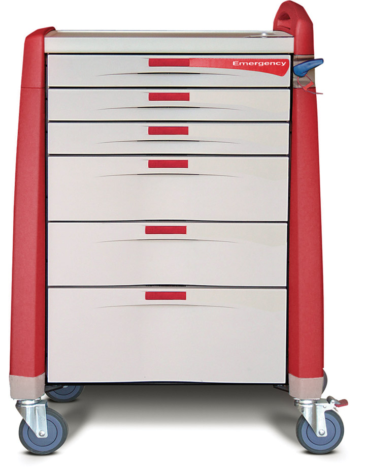 Red Avalo Standard Emergency Cart