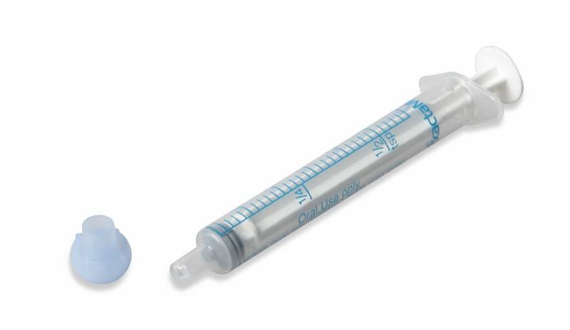 Exactamed Oral Medication Syringe, Clear Tip Cap Included, Pharmacy Pack