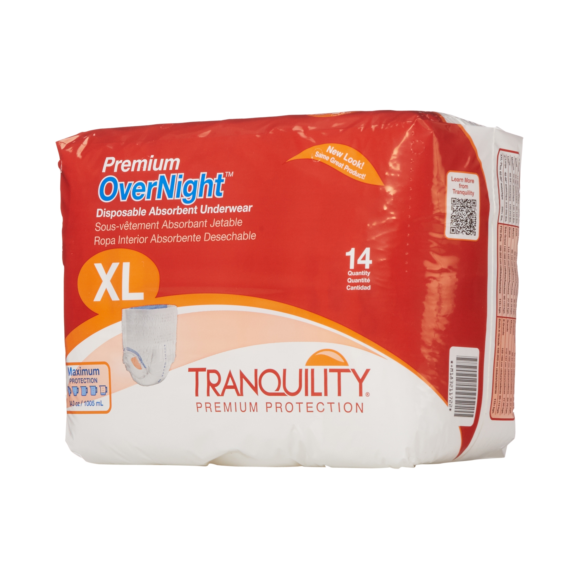 Tranquility Premium OverNight Disposable Absorbent Underwear