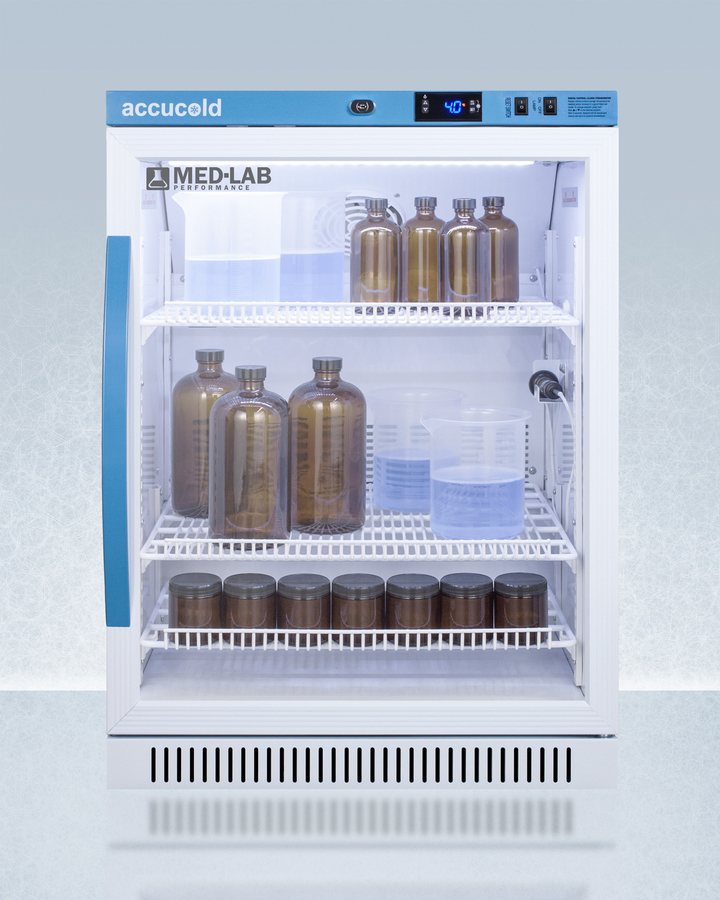6 Cu Ft ADA Height Laboratory Refrigerator