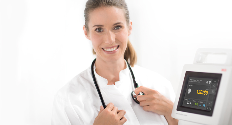 EMR Validated Spot Check Vital Signs Monitor (NiBP, Oral Temp)