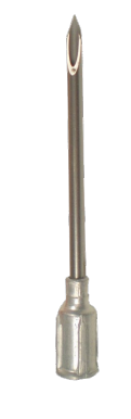 Aluminum Hub Hypodermic Needle for Veterinary Use Only