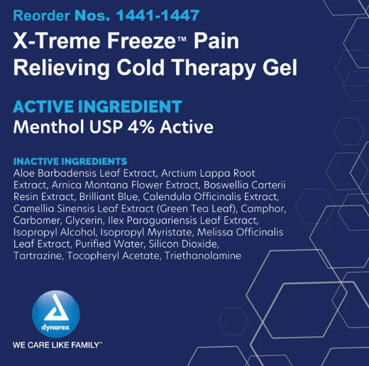 X Treme Freeze Therapy Gel Bottle with Pump
