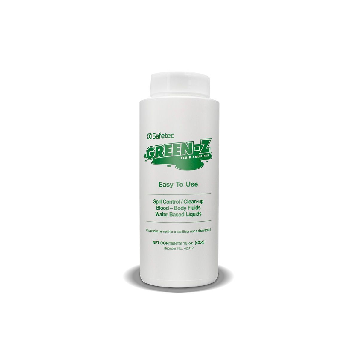 Green Z Spill Control Solidifier Shaker Top Bottle