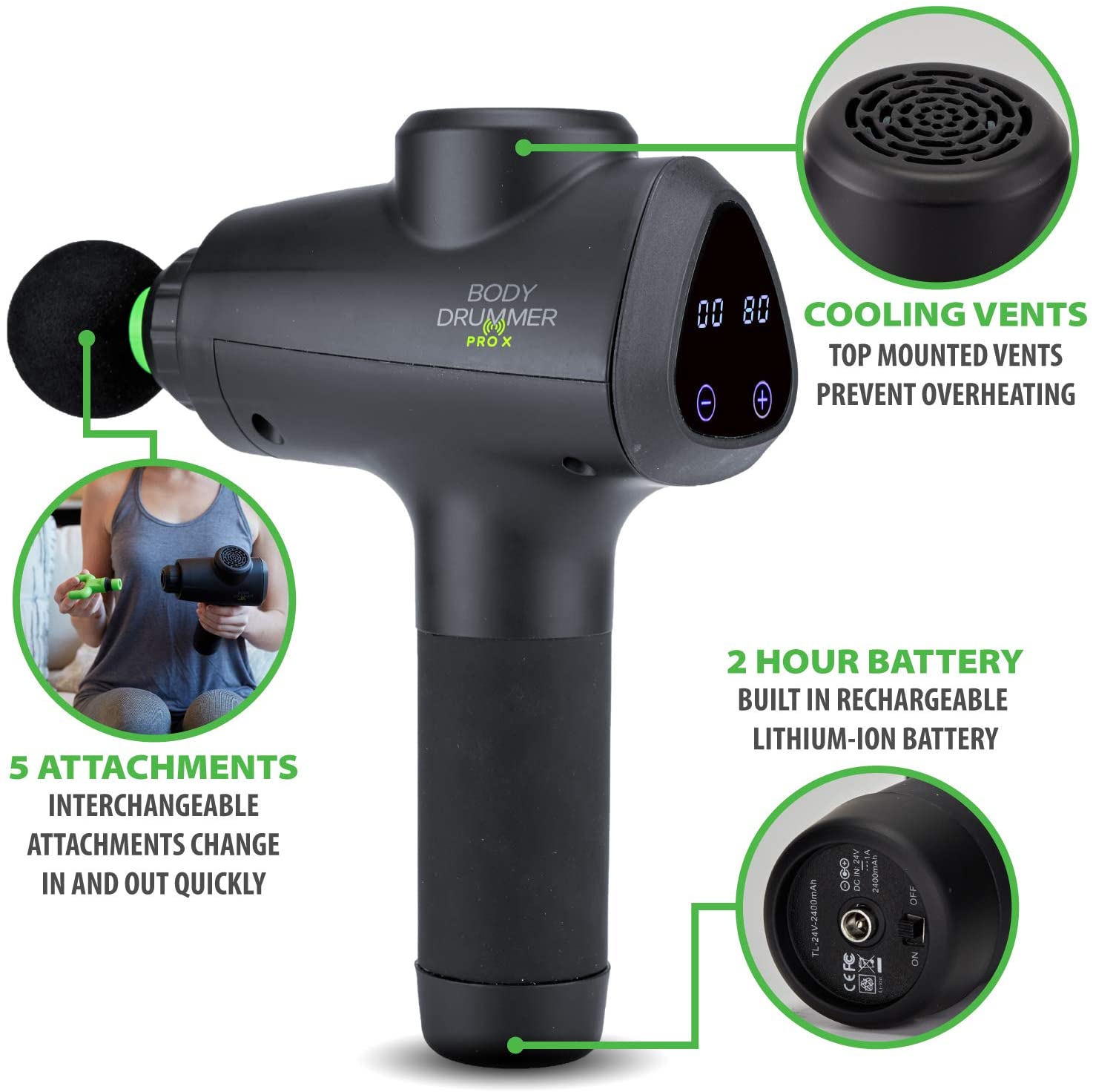 Body Drummer Pro X Percussion Massager
