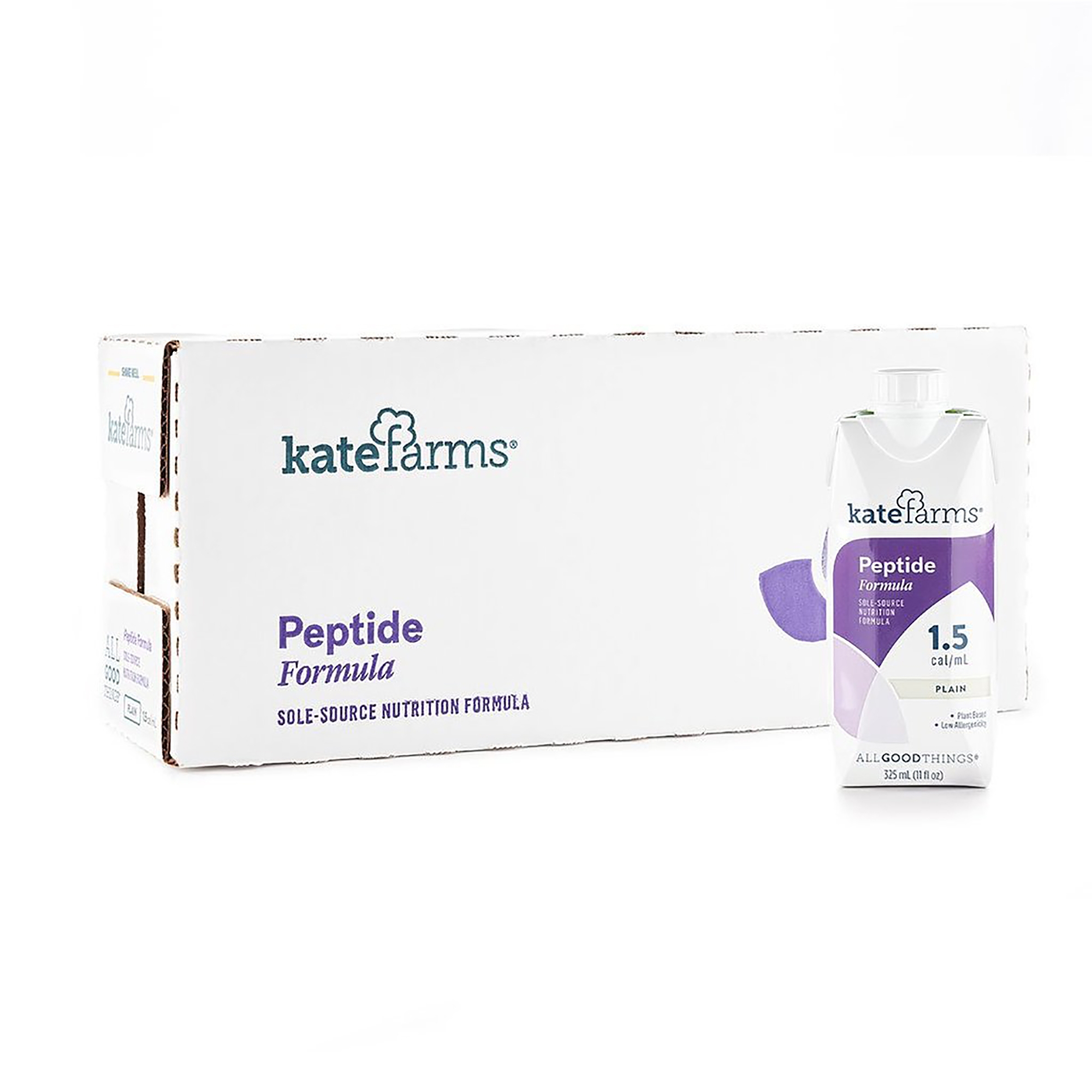 Oral Supplement Peptide Plain Flavor Liquid 11 oz Carton