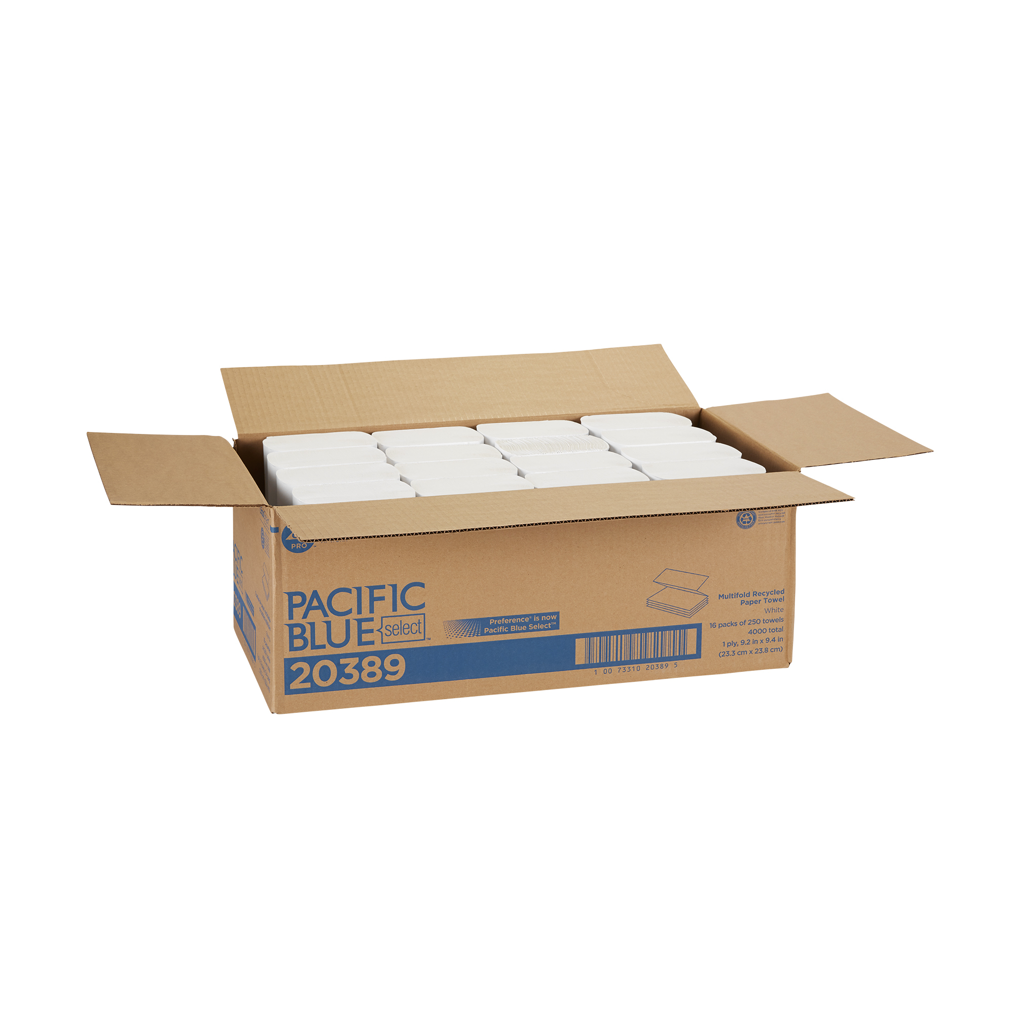 Pacific Blue Select, Multifold Premium, Previously Preference, 1 Ply Paper Towels, White