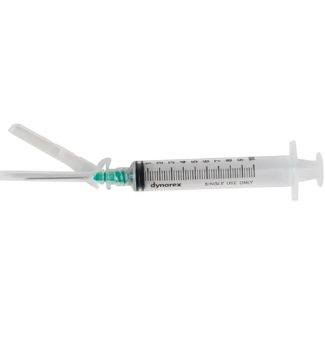SecureSafe Syringe with Safety Needle, 1 cc, Luer Lock 