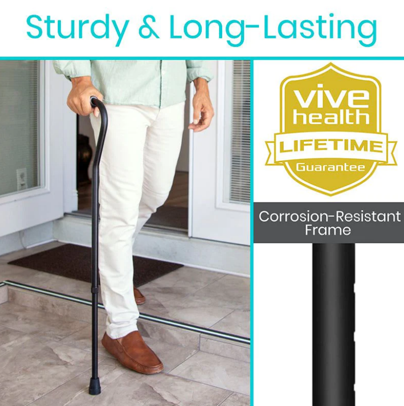 Walking Cane with Offset Handle