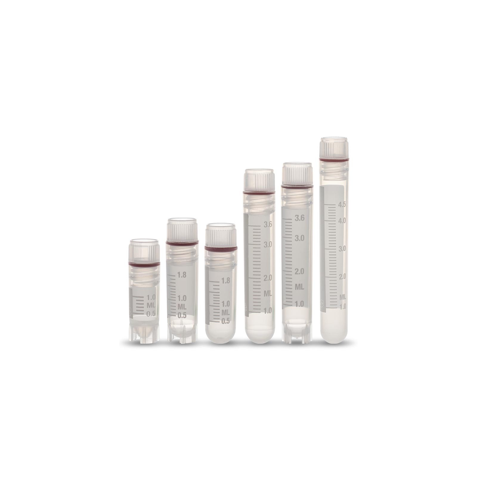Cryovial Internal Thread with Silicone O Ring Seal, Self Standing