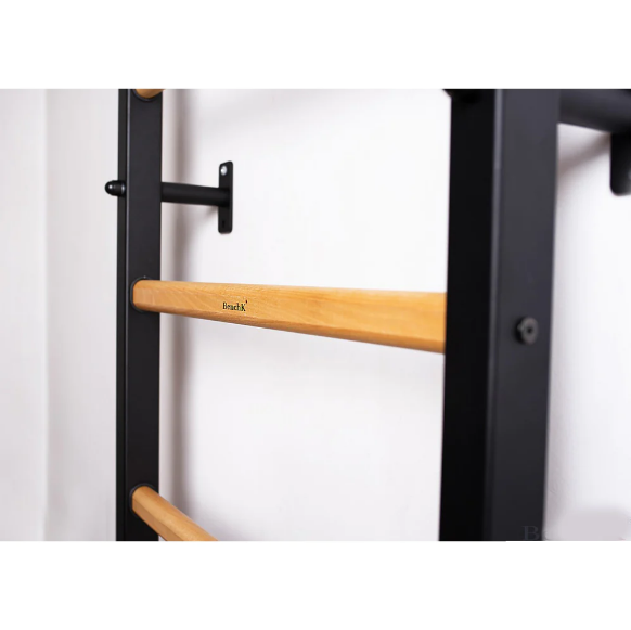 221 Wall Bar with Fixed Steel 6 Grip Pull Up Bar