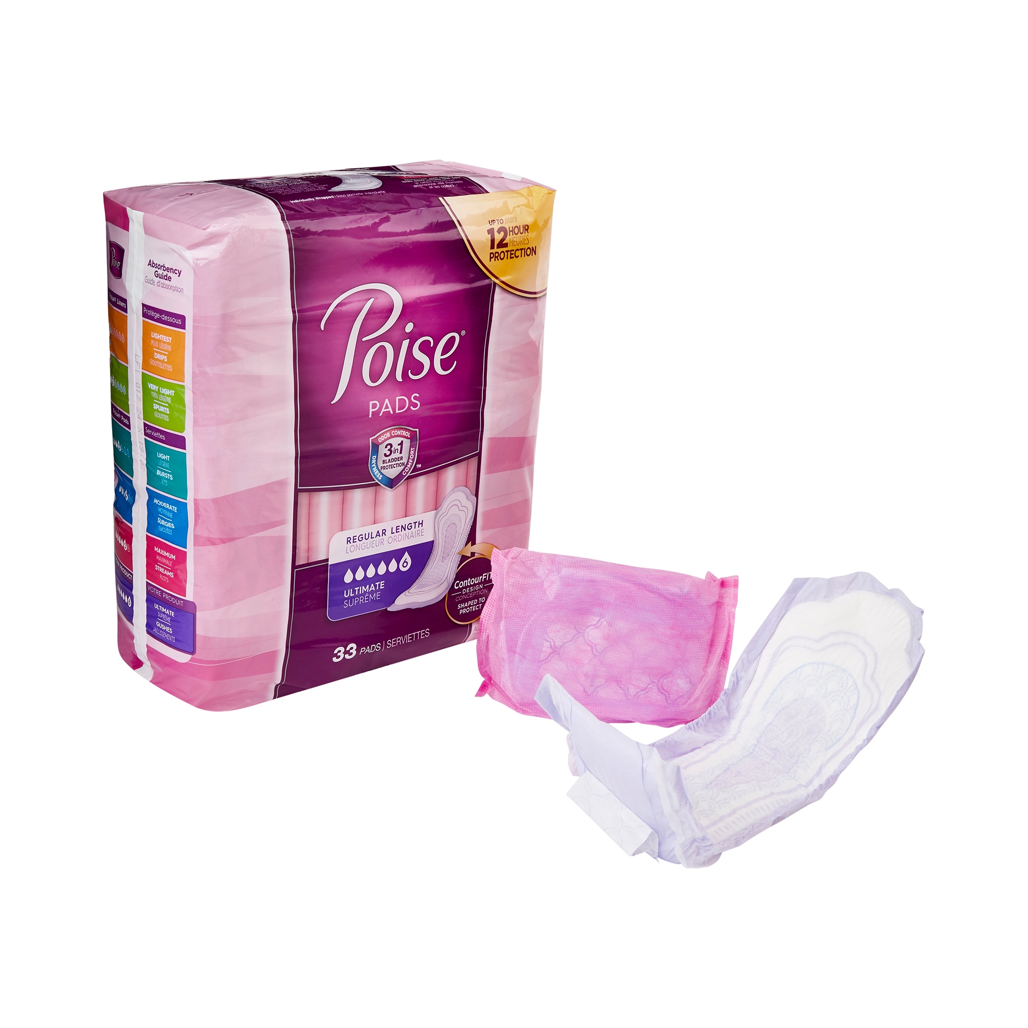 Poise Bladder Control Pads, Ultimate Absorbency
