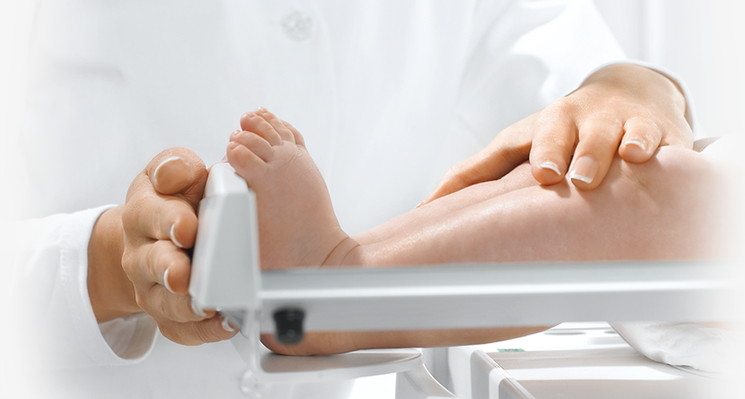 Mobile Digital Baby Scale, with Flat Weighing Tray