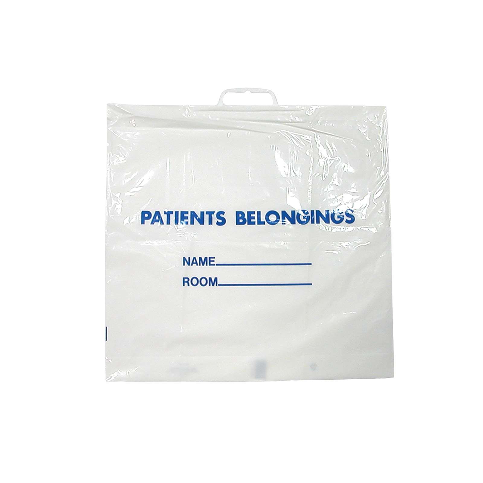 Patient Belongings Bag with Handle, Clear, 20" x 18½"