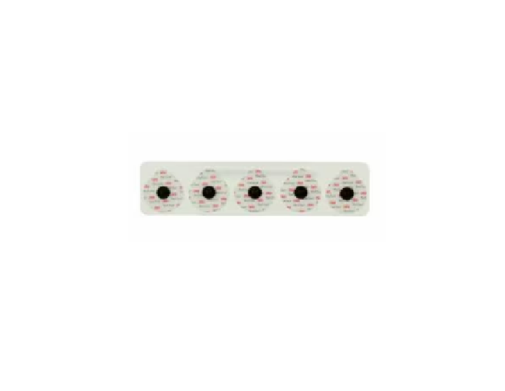 Red Dot Gentle ECG Monitoring Electrode with Conductive Adhesive and Lift Tab