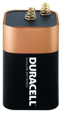 Alkaline Battery, Coppertop Springterminal 6V Spring Top
