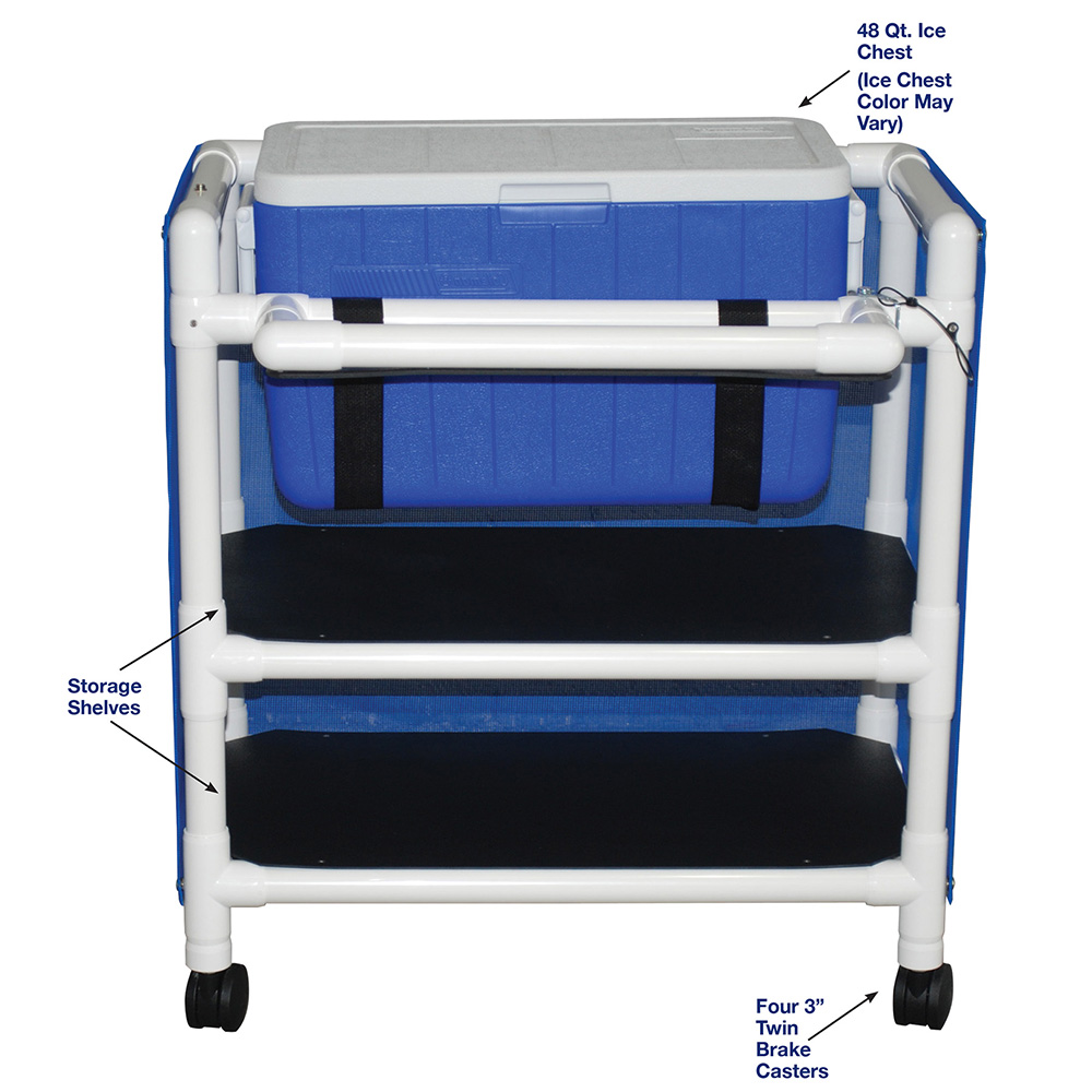 Hydration Cart, 23.5" x 32" x 36"