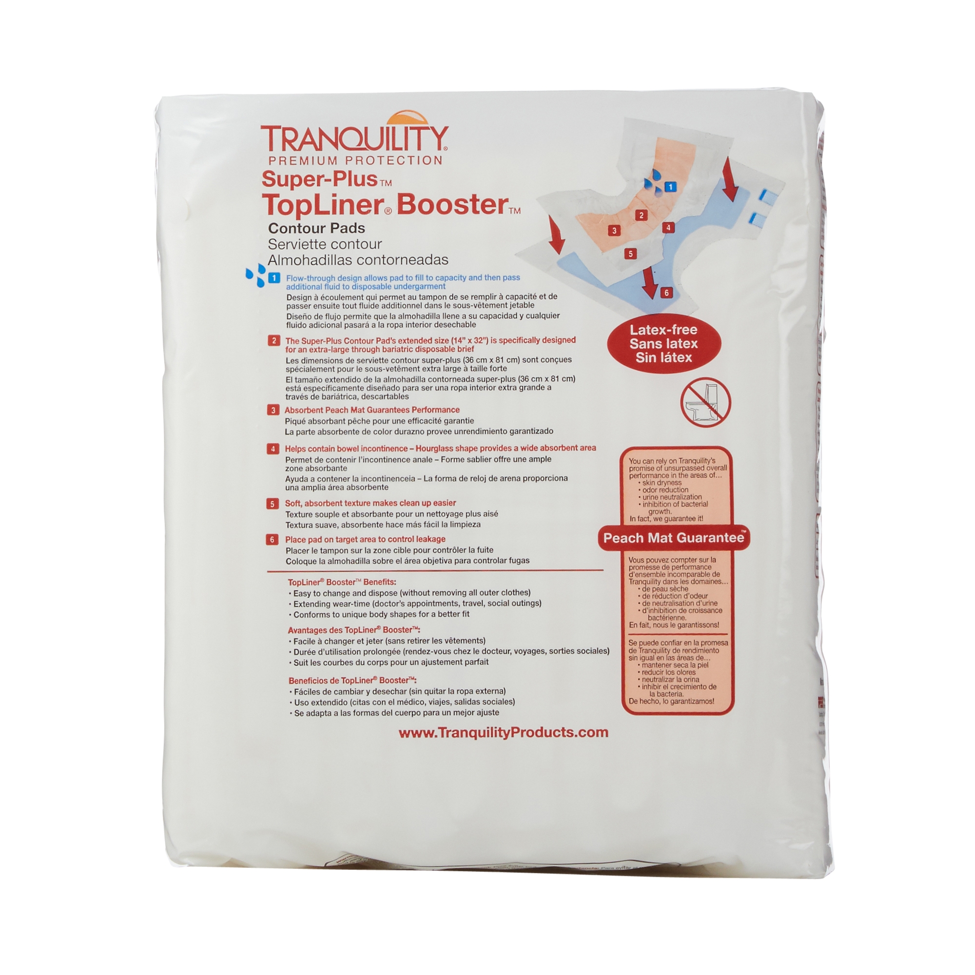 Tranquility Top Liner Contour Booster Pads