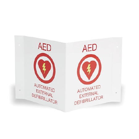 AED Automated External Defibrillator Wall / Door Sign - Clearance