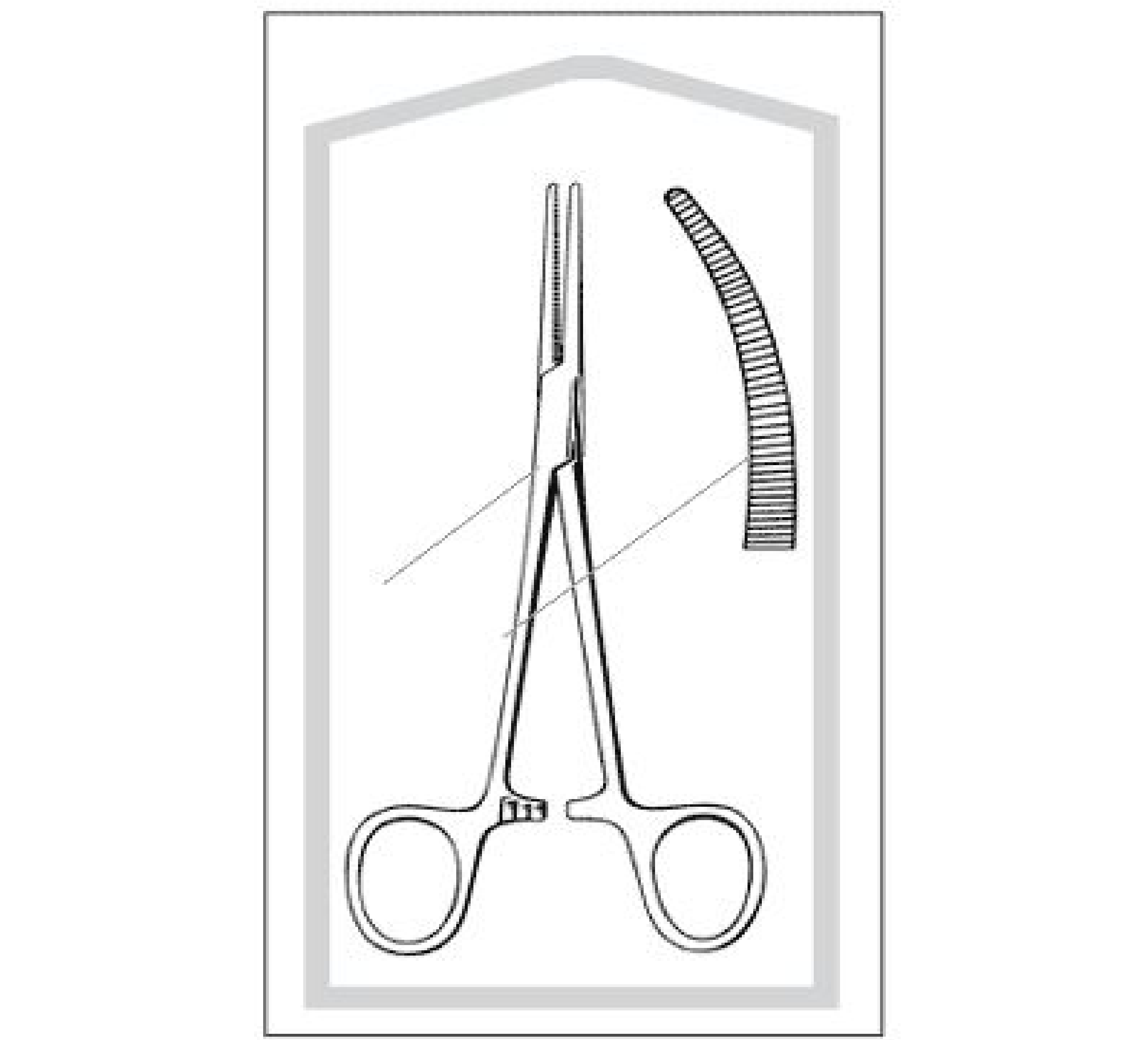 Econo Crile Forceps, Serrated, 5.5"