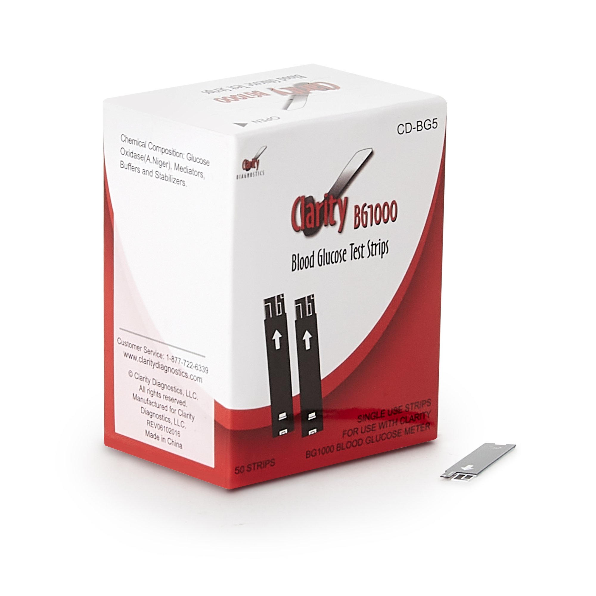 Clarity BG1000 Blood Glucose Meter Strips