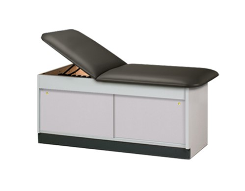 Cabinet Style Treatment Table with Sliding Doors 27" Wide
