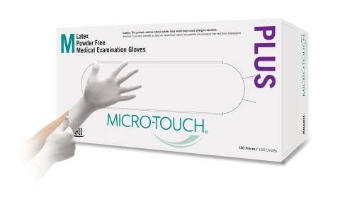 Micro Touch Plus Exam Gloves, Latex, Powder Free, Non Sterile