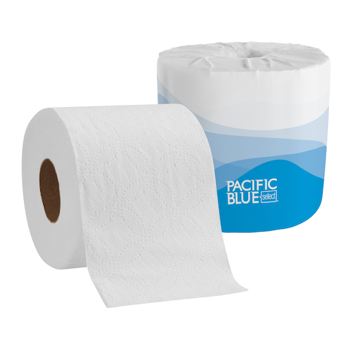 Pacific Blue Select, Standard Bathroom Tissue, 2 Ply, White
