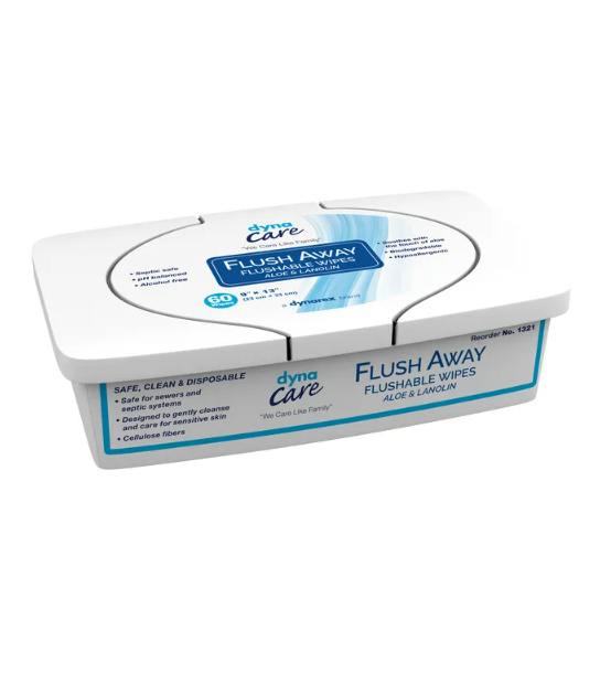 Flushable Wipes, Adult, Tub Pack