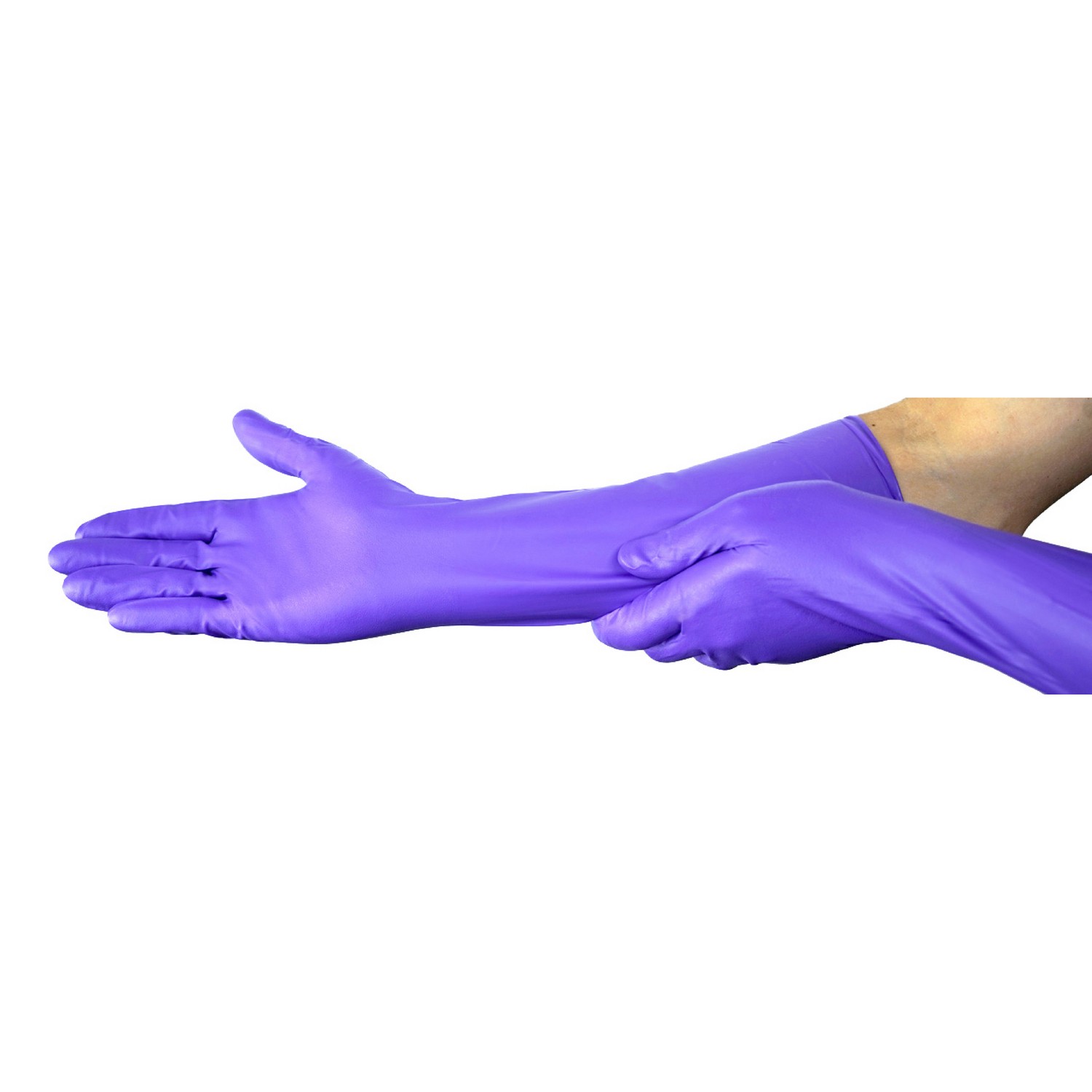 Halyard Max Purple Nitrile Exam Gloves, Powder Free, Latex Free 44992