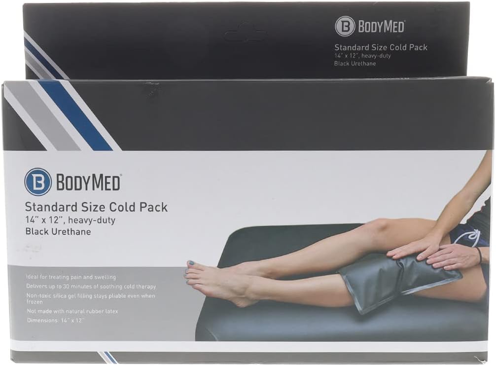 Heavy Duty Black Urethane Cold Packs - Standard Size 14' X 12'