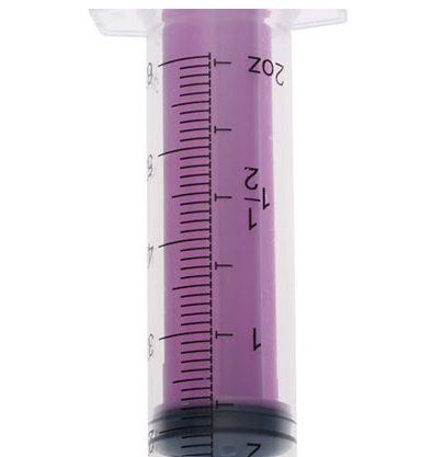 Flat Top Piston Syringe with Enfit Tip, 60 mL