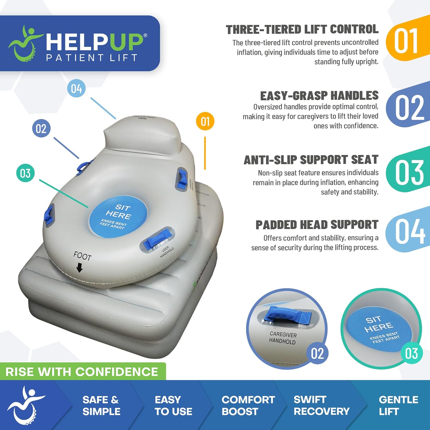 HelpUp Fall Recovery Patient Lift