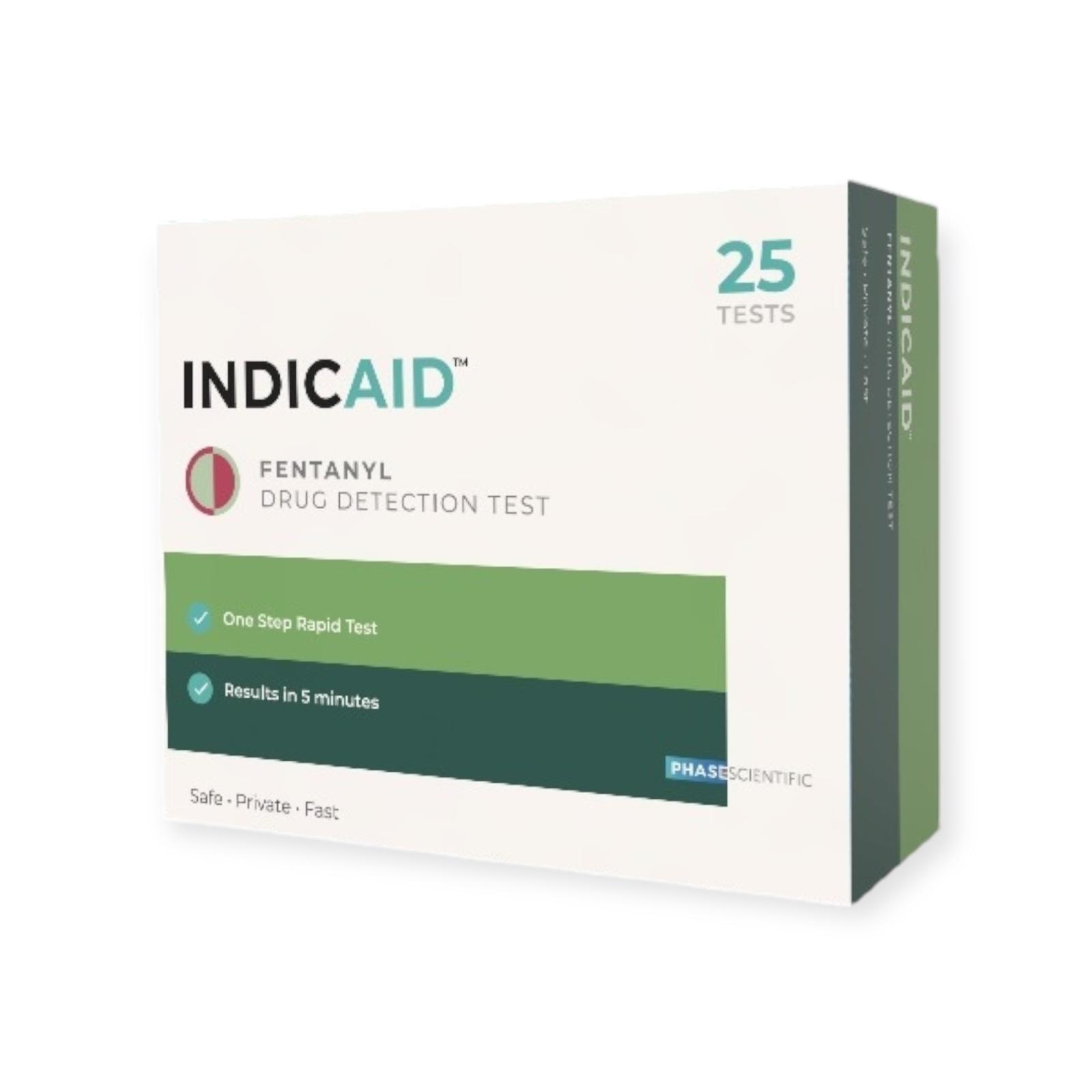 INDICAID Fentanyl Drug Detection Test POC - Box of 25