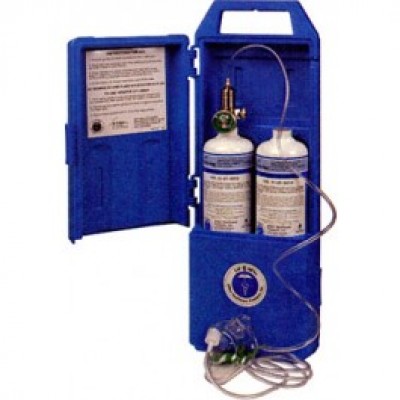 Lif-O-Gen Portable Emergency Oxygen Kit with Disposable Cylinders - 30-Minute Kit