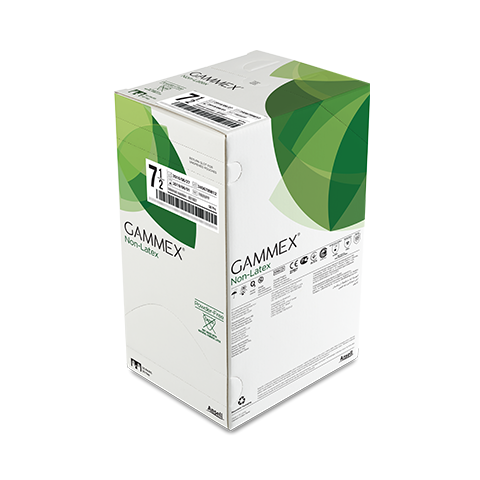 Gammex Non Latex Neoprene Gloves Green Powder Free Sterile