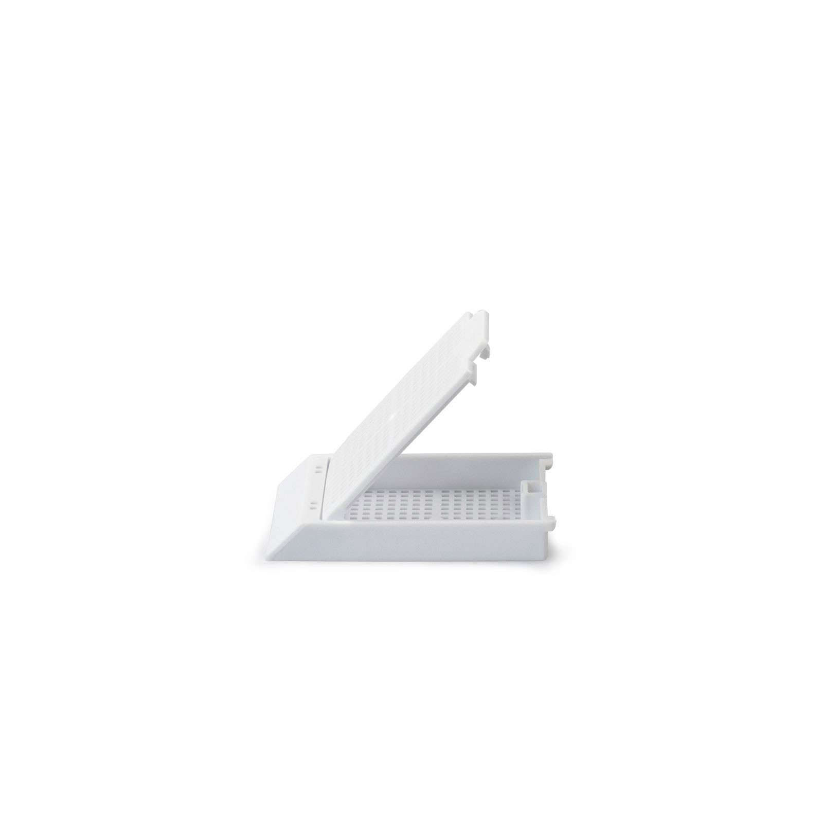 Histosette II Biopsy Cassette for Manual Feed Printer with Covers, Disposable