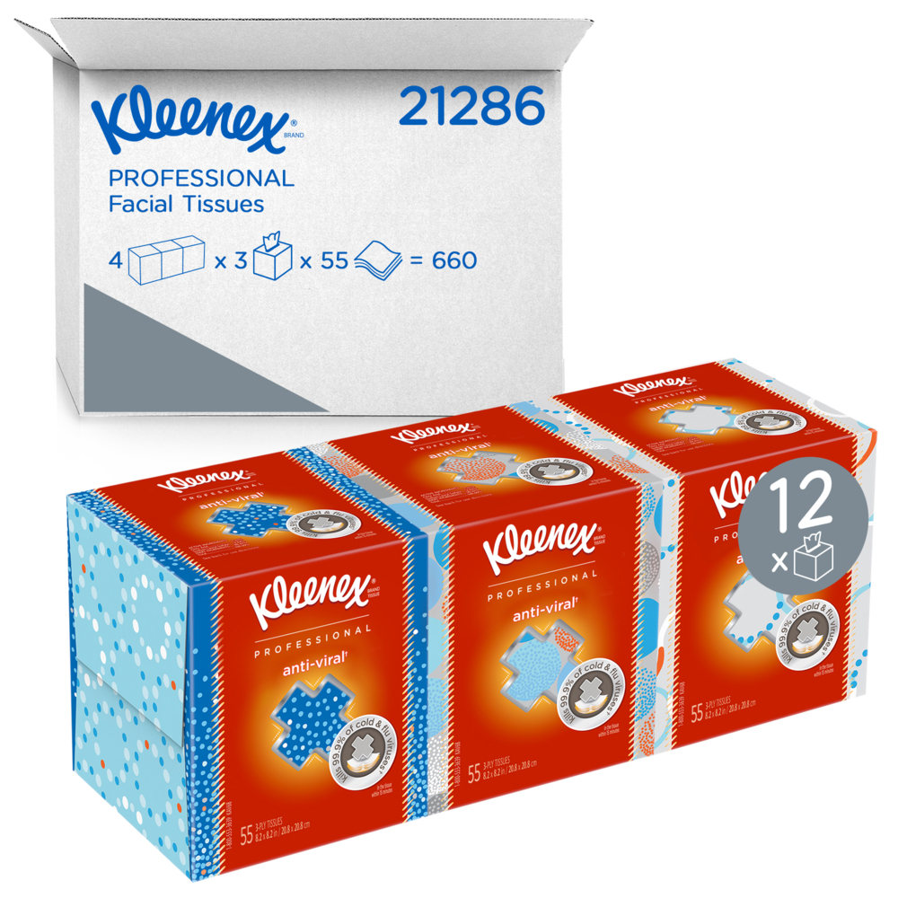 Kleenex, Specialty Facial Tissue, 3 Ply, White