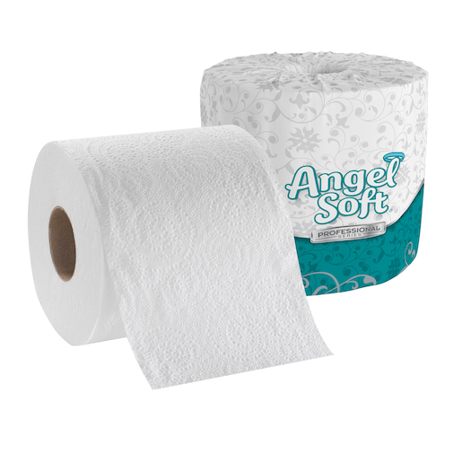 Angel Soft Professional Series Premium 2 Ply Embossed Toilet Paper, White
