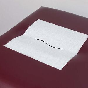 Choice Chiropractic Headrest Barriers, 12" x 12", Pre Cut, Smooth Flat Sheets without Facial Slit