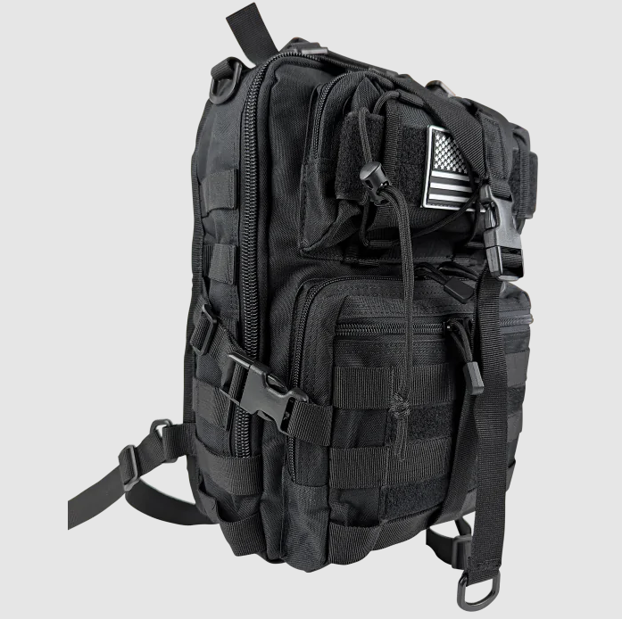 Tactical Sling Backpack Bag, Black