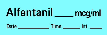 Timemed Altentanil Anesthesia Label 