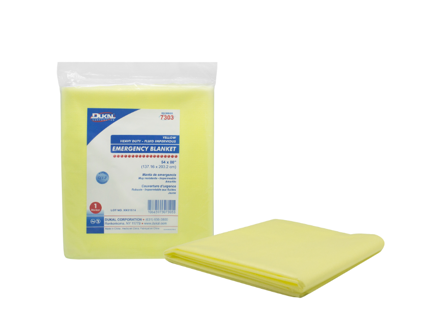 Emergency Blanket 54 x 80" Yellow