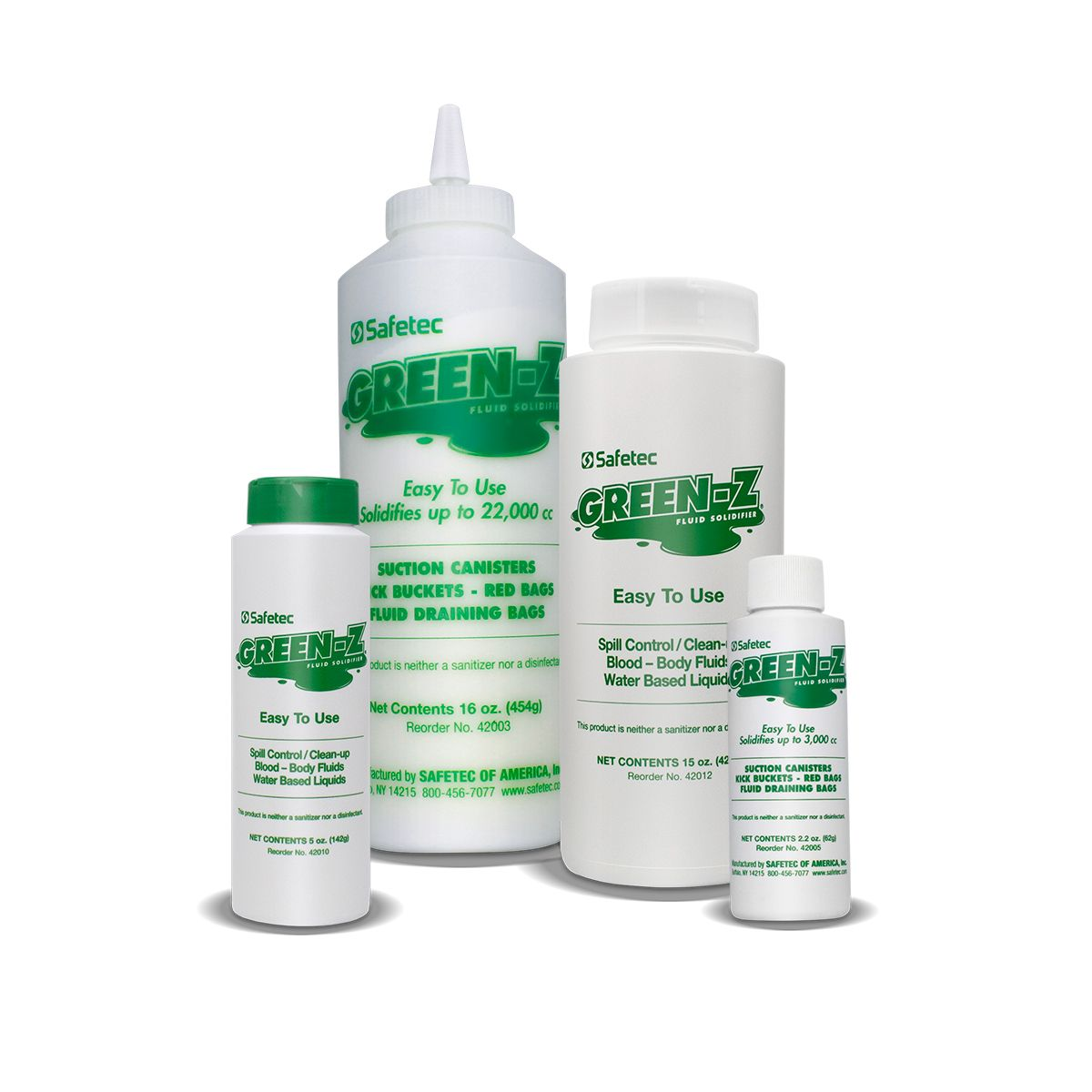 Green Z Spill Control Solidifier Shaker Top Bottle