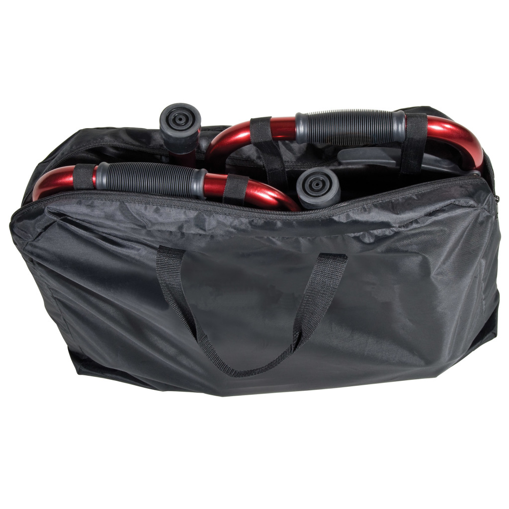  Deluxe Folding Travel Walker with 5" Wheels