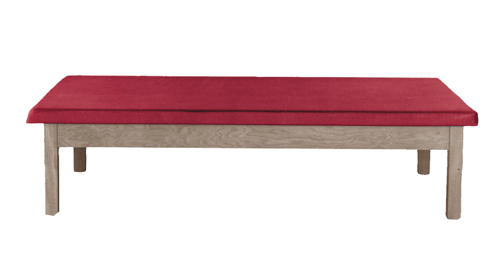 Fixed Height Upholstered Wood Mat Platform Tables