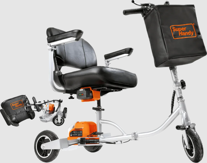 3 Wheeled Lightweight Long Range with Extra Battery Folding Mobility Scoote