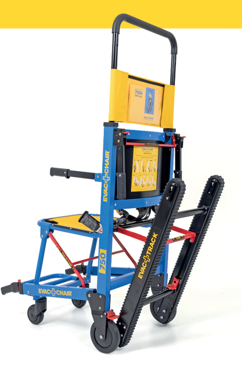 Manual Evacuation Chair with Speed Adjustable Tracks