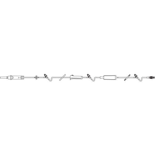 Continu Flo Solution Set, Non Vented, 0.2 Micron Filter, Clearlink Luer Activated Valve, Backcheck Valve, 10 drops/mL